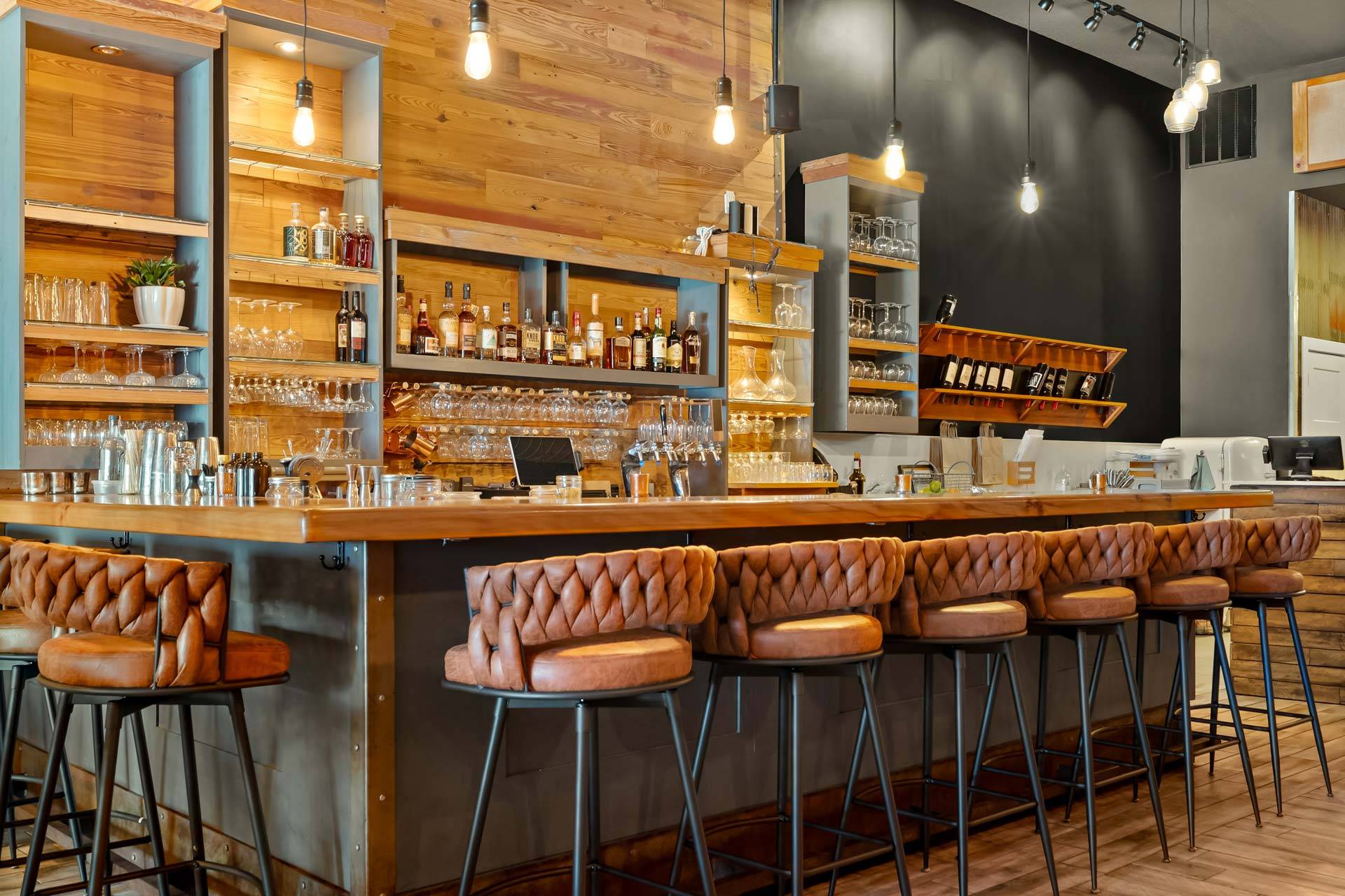 Hoosier Proper dining room and bar