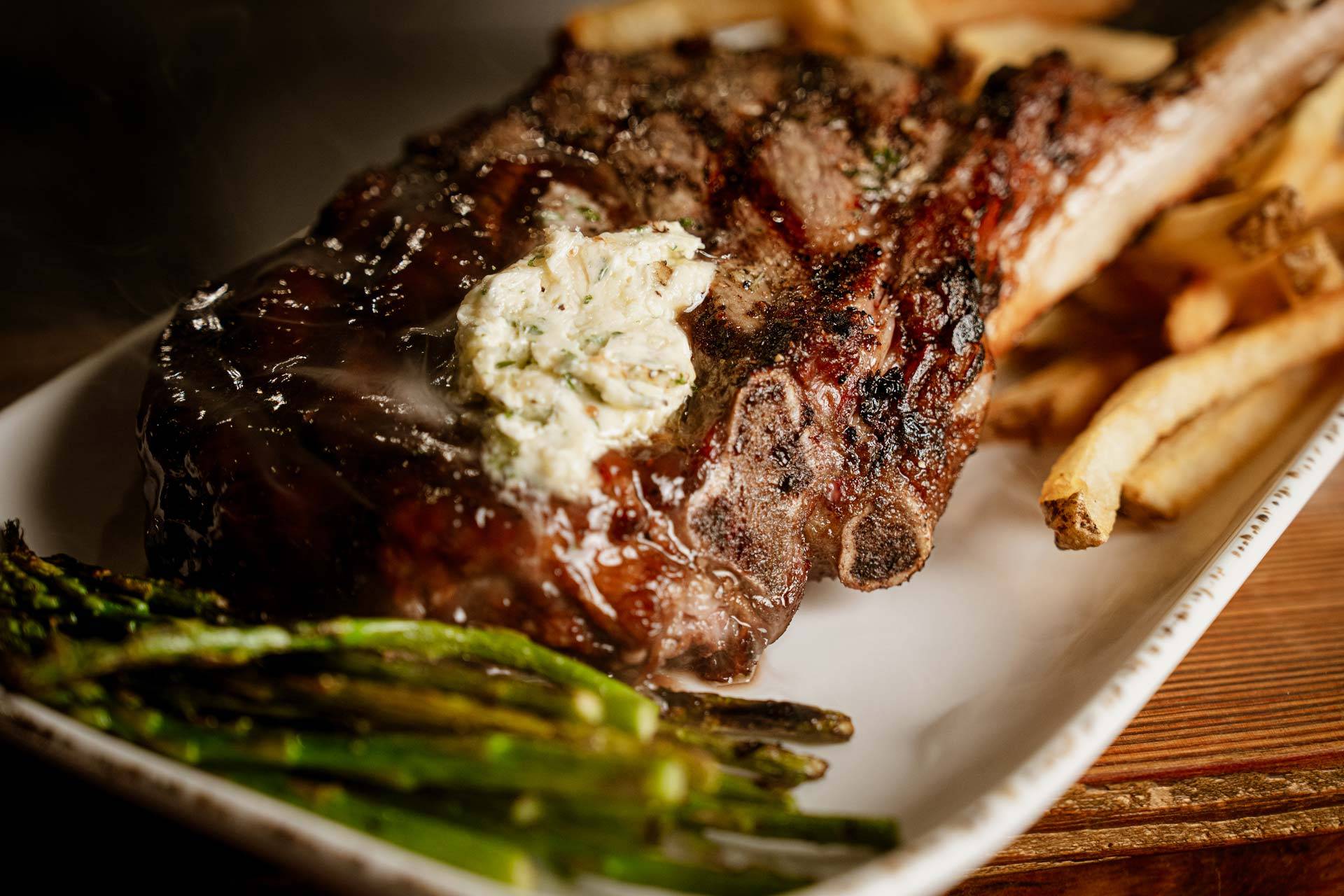 Hand-cut steak